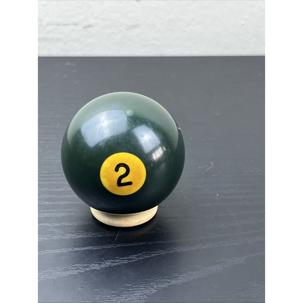 Vintage Pool Ball #2 Solid Blue Weathered Replacement Billiard Ball Single